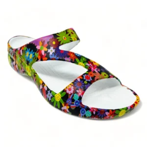 Dawgs Women's PAW Print Z Sandals - Flower Child