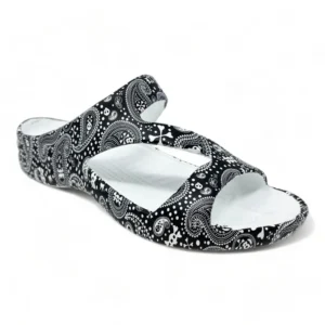 Dawgs Women's PAW Print Z Sandals - Pirate Paisley