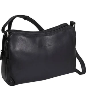 Black & Brandy Leather Handbag – Derek Alexander