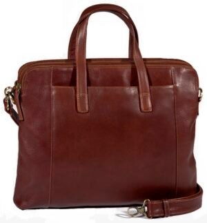 Whiskey Derek Alexander Bristol slim three-compartment leather business case